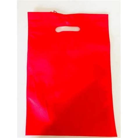 Red Non Woven D Cut Bags Thickness 60 Gsm At Rs 120 Kilogram In