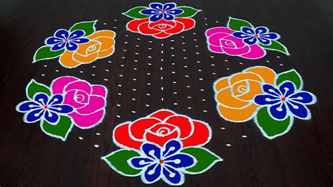 New Year 2023 Rangoli 19x10 Middle Dots Sankranthi Muggulu Pongal