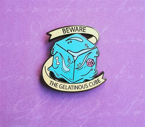 Gelatinous Cube Enamel Pin Dungeons And Dragons Inspired Etsy