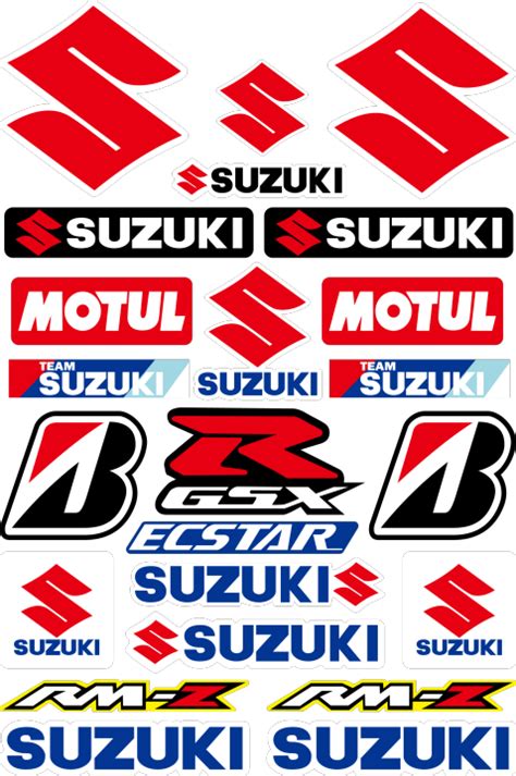 Suzuki Sticker Reflective Helmet Decal Motul Ecstar For Suzuki Gsxr