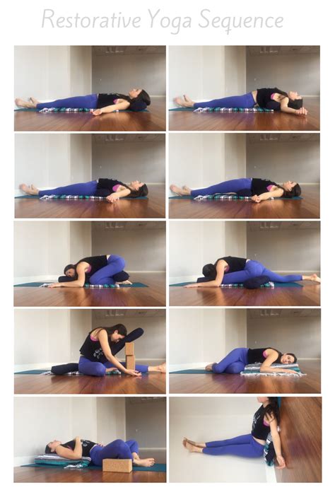 a woman is doing yoga poses on the floor