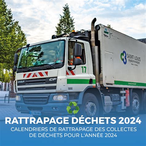 Déchets Calendriers de rattrapage des collectes pour l année 2024