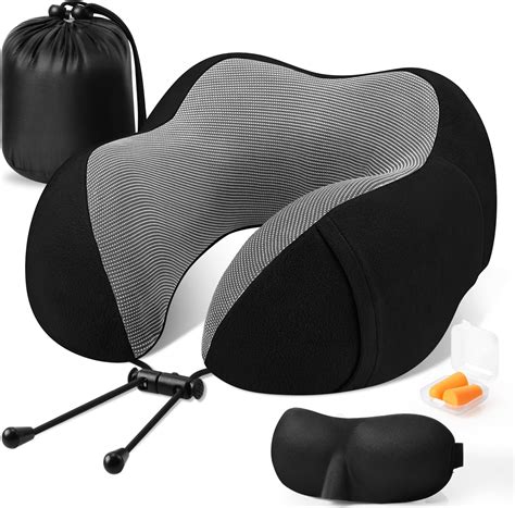 Amazon Memory Foam Travel Neck Pillow For Airplanes Airport