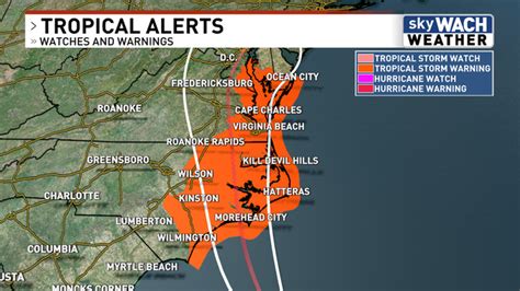 Tropical Storm Ophelia Forms Off South Carolina Coast Landfall Tonight