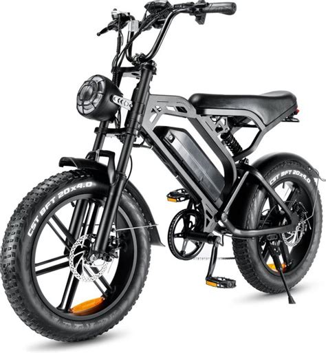 Fat Wheelz V Model Zwart Elektrische Fatbike Fatbikes