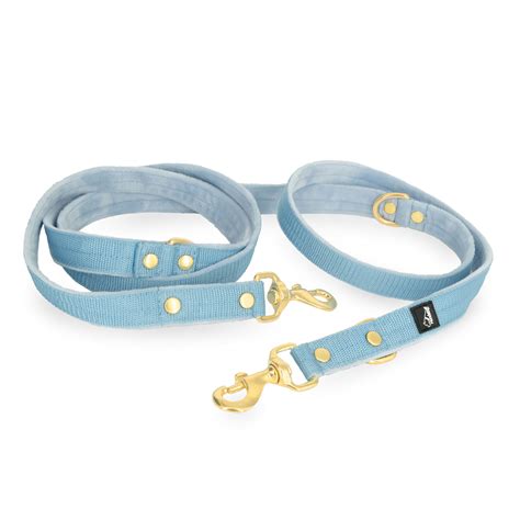 Smycz Przepinana Dla Psa Multi Leash Golden Baby Blue Wysoka Jako