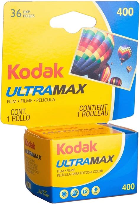 Kodak Película 603 4078 Ultramax 400 Color Negative ISO 400 35 mm 36