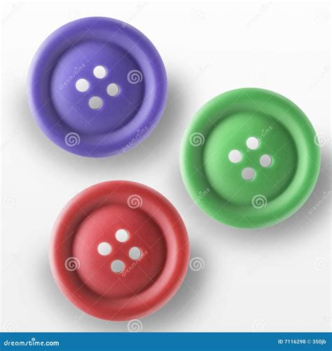 Three Buttons Stock Photo Image Of Group Shiny Round 7116298