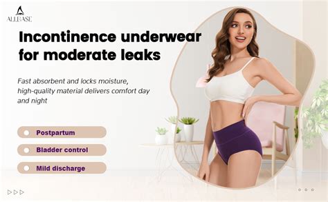 Allbase Incontinence Underwear For Women High Absorbency