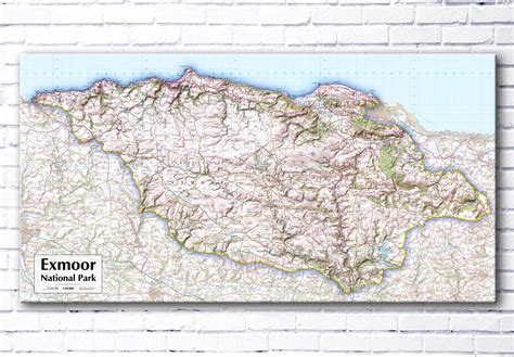 Exmoor National Park - Map Poster from Love Maps On...