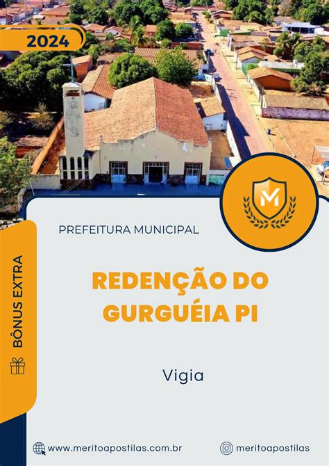 Apostila Vigia Prefeitura de Redenção do Gurguéia PI 2024 Mérito