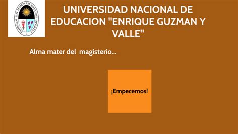 Universidad Nacional De Educacion Enrique Guzman Y Valle By Diana