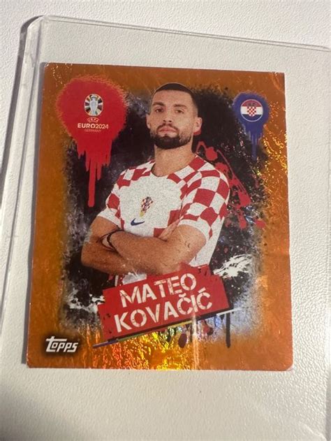 Topps Euro 2024 Cro 3 Orange Mateo Kovacic Siehe Foto Artist Kaufen