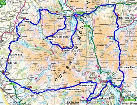 Lake District Challenge Route Lake District Lake Ride 2