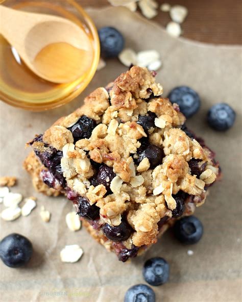 Easy Blueberry Oatmeal Bars Blueberry Oatmeal Breakfast Bars