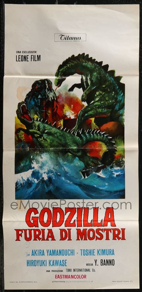 Emovieposter X Lot Of Folded Godzilla Vs The Smog Monster