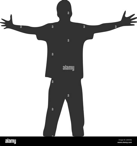 Open Hand Silhouette Vector