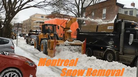 Awesome Snow Removal In Montreal S Town Of Westmount Youtube