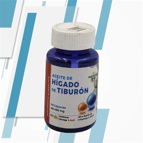 ACEITE HIGADO TIBURON PASIGUARO 60 SOFTGELS DE 450mg Ginneo