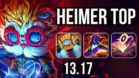 HEIMERDINGER Vs VLADIMIR TOP 10 Solo Kills 67 Winrate Legendary