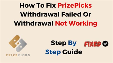 How To Fix Prizepicks Withdrawal Failed Or Withdrawal Not Working Youtube