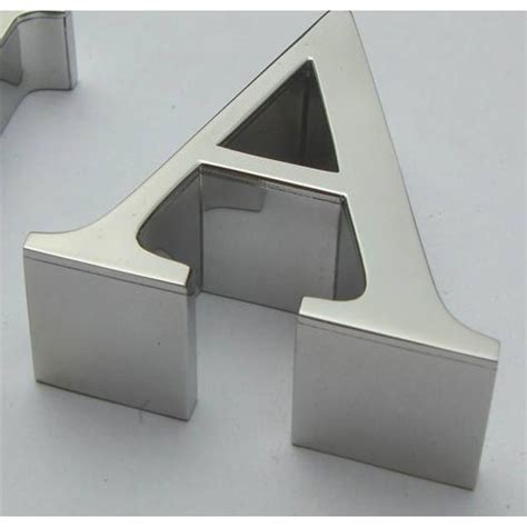 Silver Polished Stainless Steel Letter For Advertisement At Rs