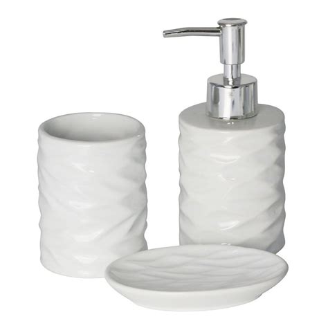 Kit Para Banheiro Lavabo De Cer Mica Branco Cannes Pe As Casa Limpa