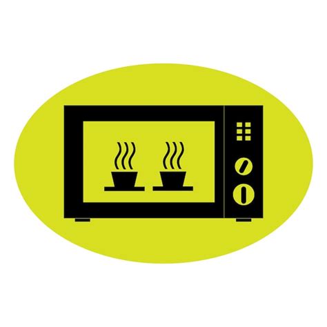 Icono De Horno De Microondas Vector Premium