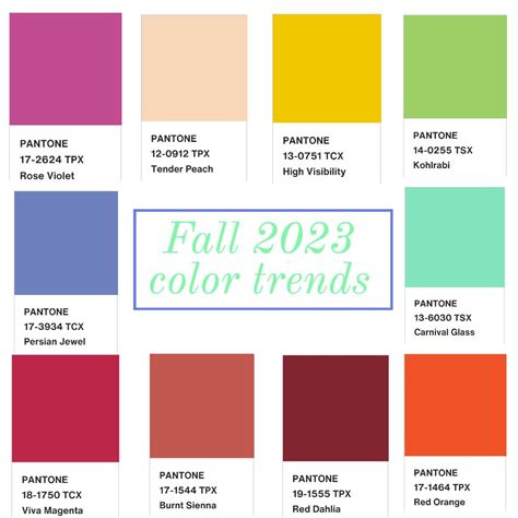 Fall 2023 color trends from Pantone and NYFW | Pantone fall, Fall ...