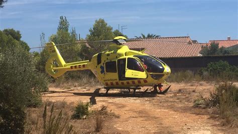 Evacuen en helicòpter un motorista ferit greu en un accident al Papiol