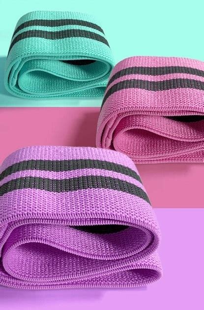 Тканевые резинки для фитнеса и спорта U-Powex Hip Resistance Band набор ...