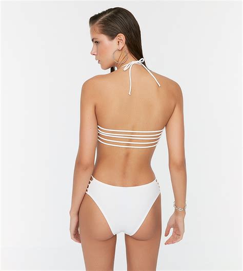 Buy Trendyol Piping Bikini Set In White Thstreet Uae