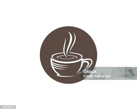 Desain Ilustrasi Ikon Vektor Simbol Cangkir Kopi Ilustrasi Stok Unduh