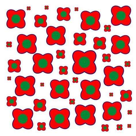 Red Pattern Flower design 534769 Vector Art at Vecteezy