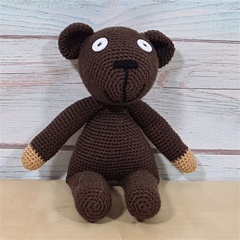 Crochet Pattern Mr Bean Teddy Teddy Bear Amigurumi Bear Etsy