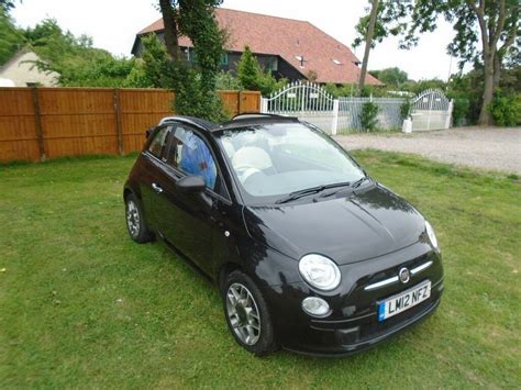 Stunning Black Fiat C Pop Convertible Full Service