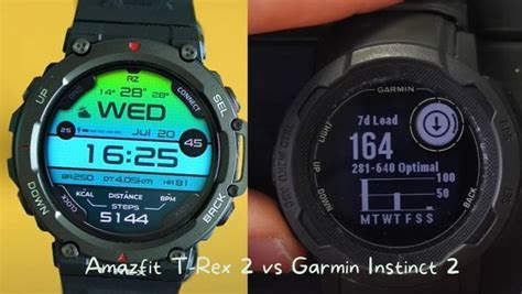 Experience Adventure With Amazfit T Rex 2 And Garmin Instinct 2