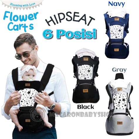 Jual Hipseat Baby Flower Carts Sni Gendongan Bayi 6 Posisi Gendongan