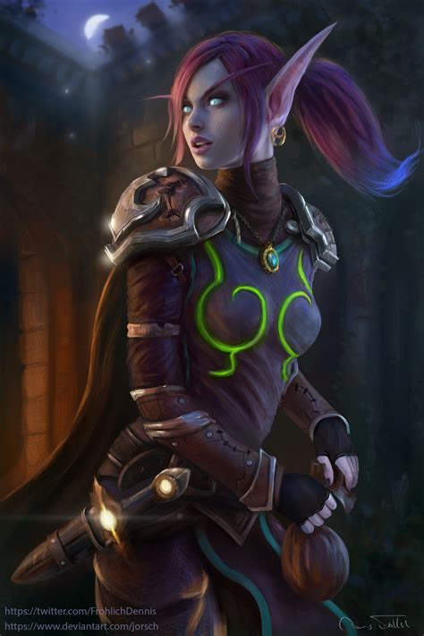 Wallpaper Jorsch Drawing Warcraft Blood Elves Blood Elf Women