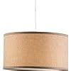 Messina Drum Pendant Ceiling Light Natural Linen Shade Linea Di