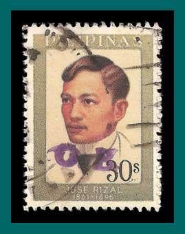 Filipino Stamps 1977 Rizal, official, used