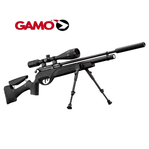 Gamo Hpa Pcp Air Rifle 6 24x50 Scope Bi Pod Pellets 5 5mm 40j