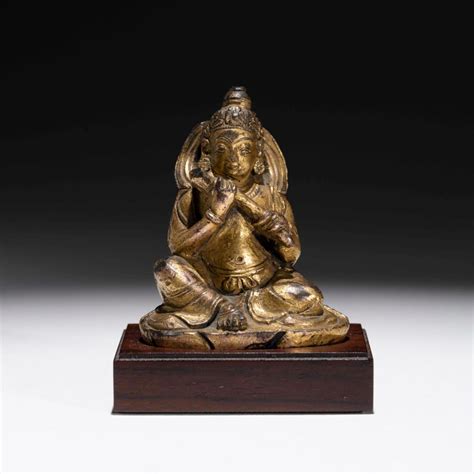 Sold At Auction A Chinese Gilt Bronze Figure Of Buddha