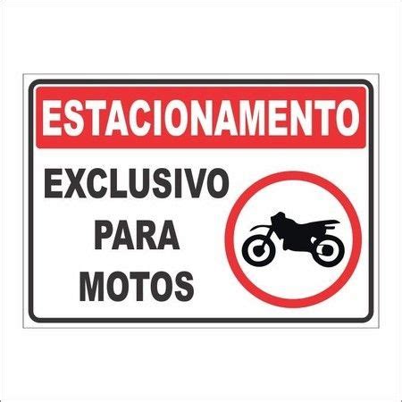 Estacionamento Exclusivo Para Motos Molino Placas Comunica O Visual