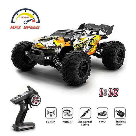 1 16 RC Car 4x4 Remote Control Cars 16101PRO 16102PRO Brushless 70KM H