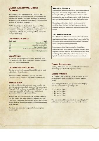 Dream Cleric The Homebrewery Goroiamanuci Flip PDF AnyFlip