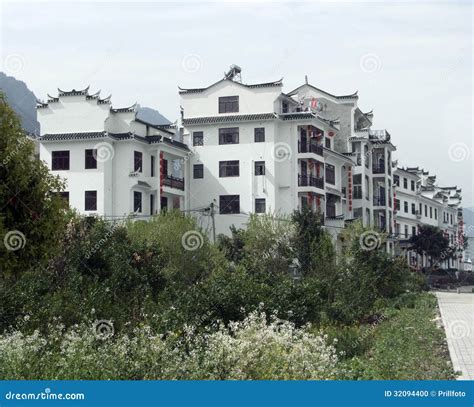 Chinese houses stock photo. Image of construction, sunlight - 32094400