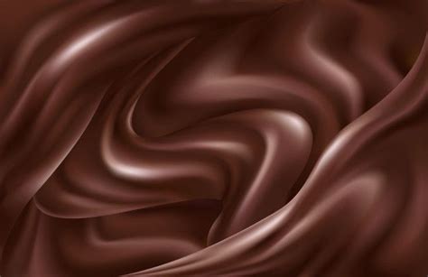 Fundo Marrom Escuro De Agita O Ondas De Chocolate L Quido Vetor