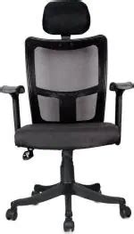 Buy Rajpura Black Fabric Brio High Back Revolving Chair Online At Best