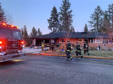 Spokane County firefighters battle 'total loss' house fire in North ...